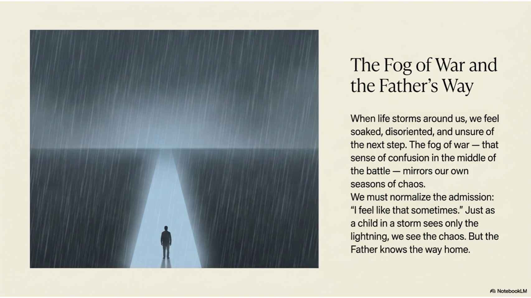 The Fog of War and the Father’s Way