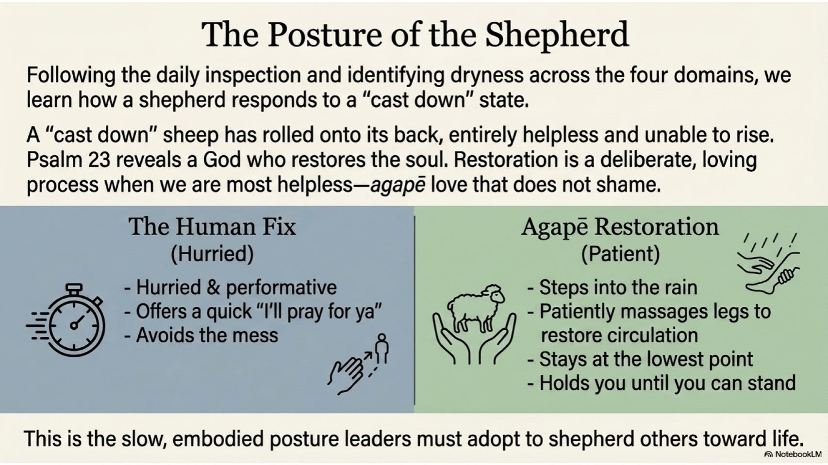 The Posture of the Shepherd